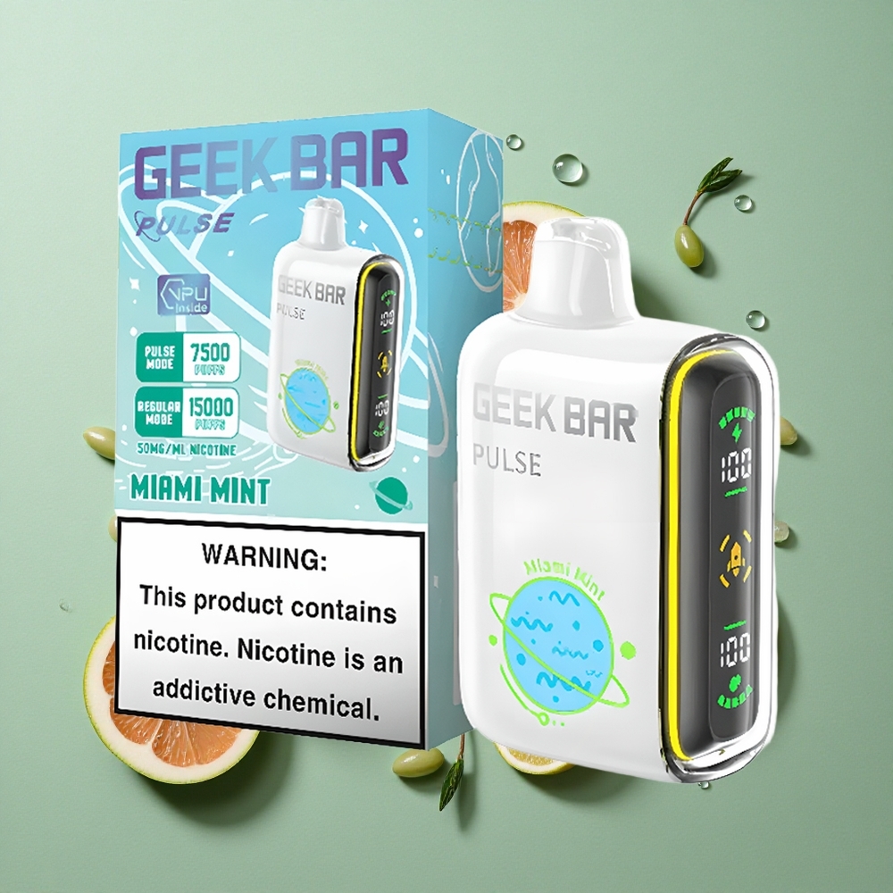 Aardbei-Mint GEEK BAR Pulse 15000 Puffs 16ML Vloeistof Nederland groothandel