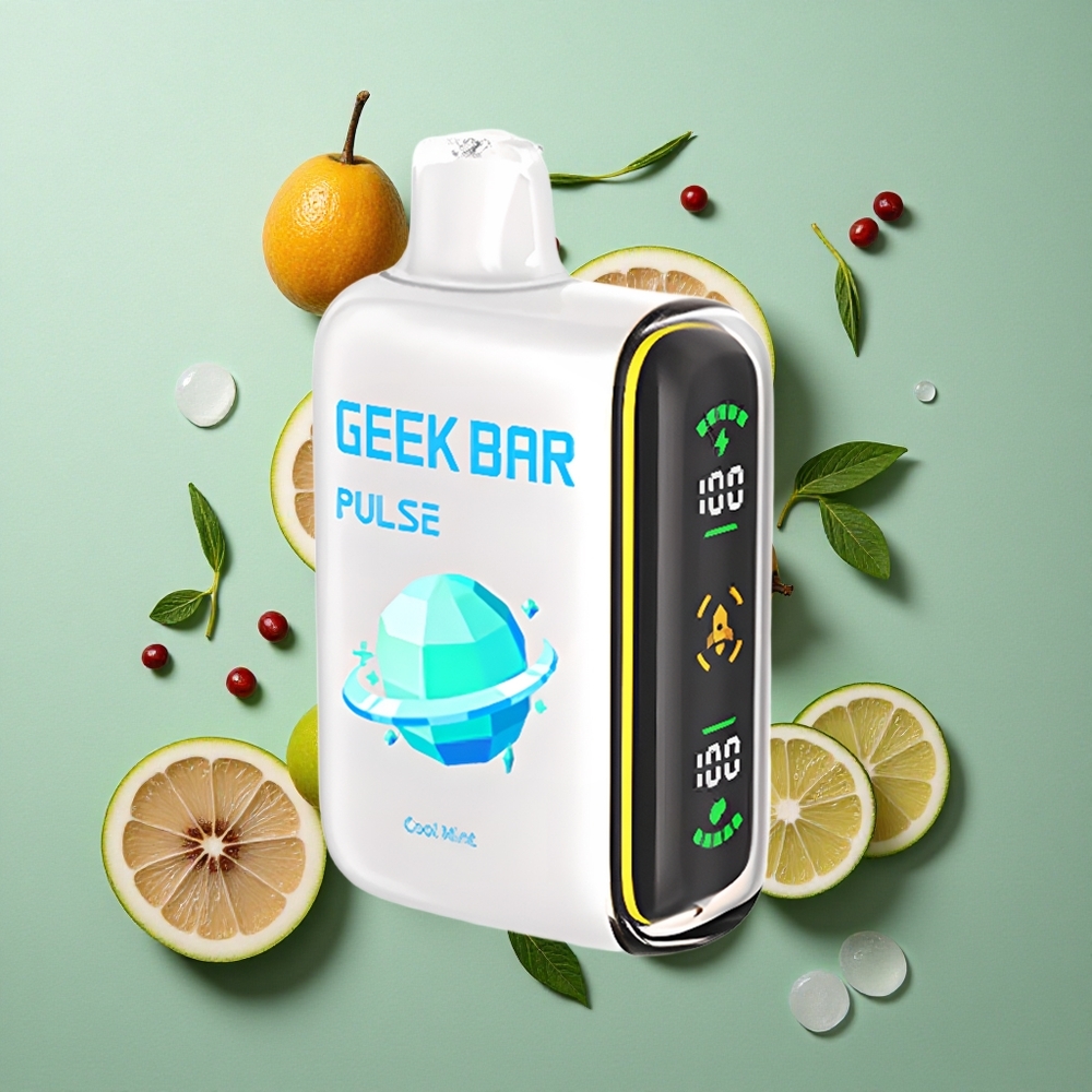 Aardbei-Mint GEEK BAR Pulse 15000 Puffs 16ML Vloeistof Nederland groothandel