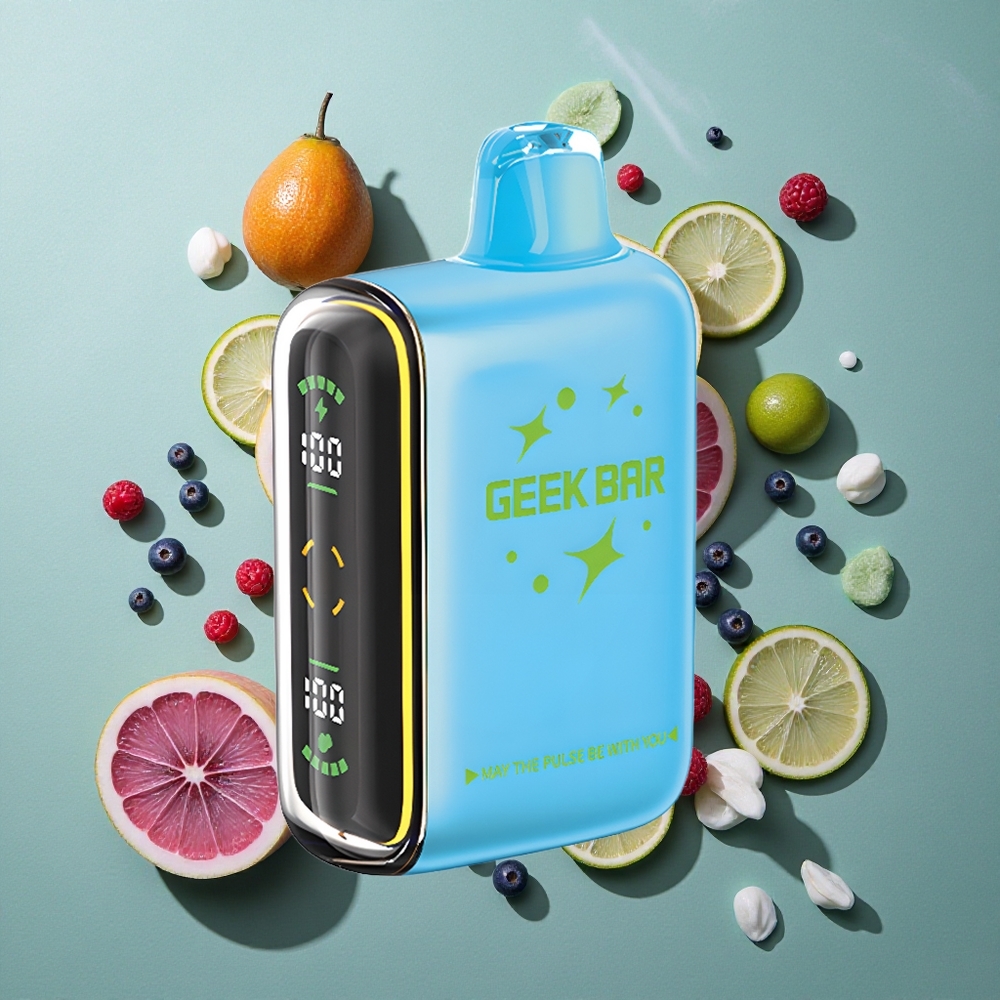 Aardbei-Munt GEEK BAR Pulse 15000 Puffs 16ML Vloeistof 5% Nicotine Nederland groothandel