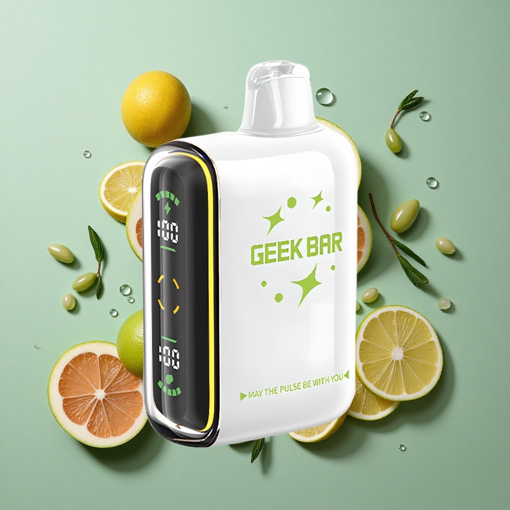 Aardbei-Munt GEEK BAR Pulse 15000 Puffs 16ML Vloeistof 5% Nicotine Nederland groothandel