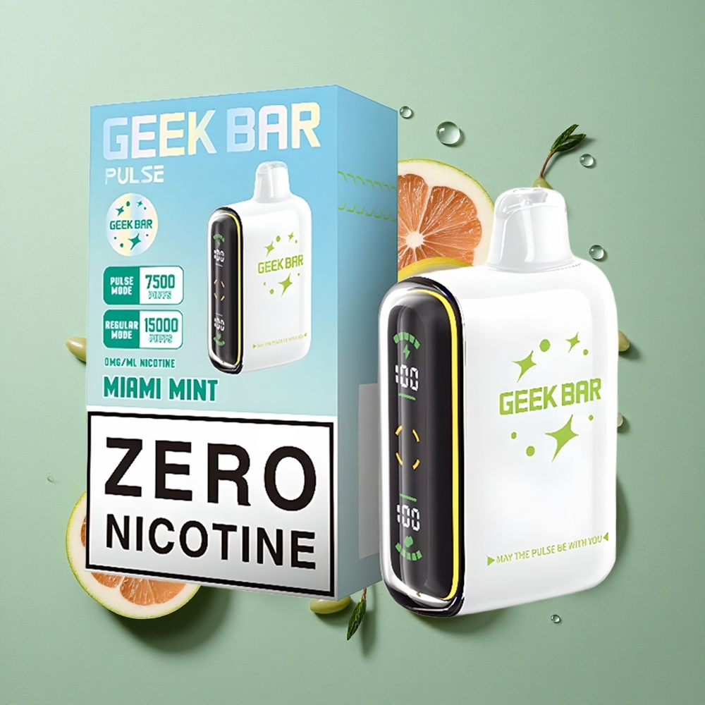 Aardbei-Munt GEEK BAR Pulse 15000 Puffs 16ML Vloeistof 5% Nicotine Nederland groothandel