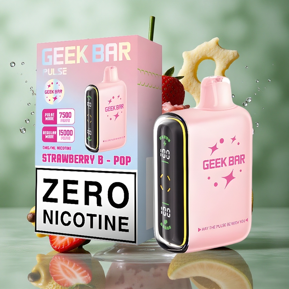 Aardbei-Munt GEEK BAR Pulse 15000 Puffs 16ML Vloeistof 5% Nicotine Nederland groothandel