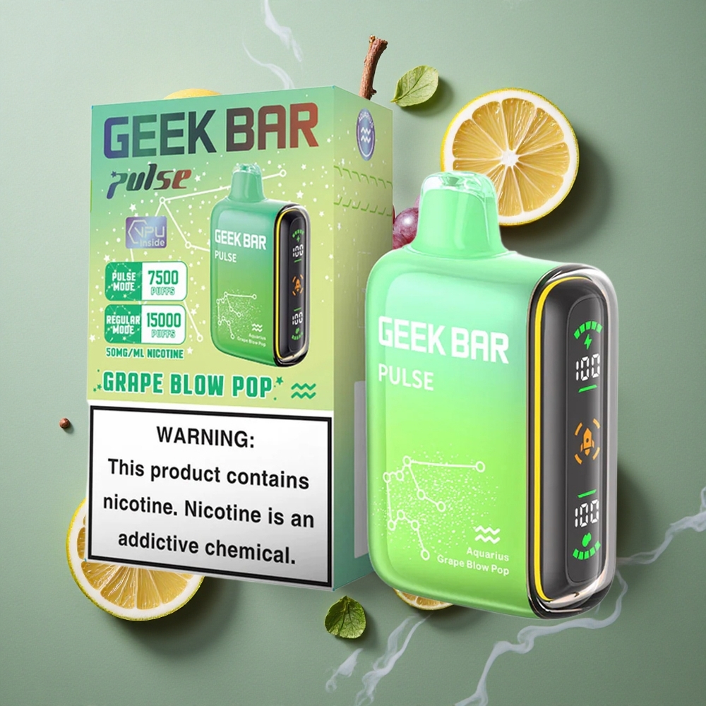 Zodiac Editie Geek Bar Pulse 15000 Puffs 16ML Vloeistof 5% Nicotine Nederland groothandel