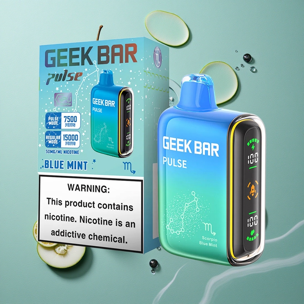 Zodiac Editie Geek Bar Pulse 15000 Puffs 16ML Vloeistof 5% Nicotine Nederland groothandel