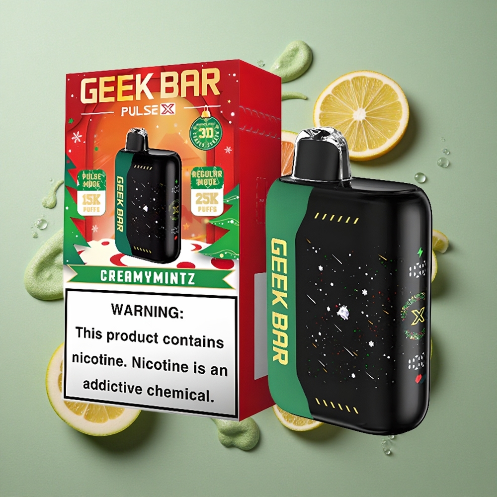 Kersteditie GEEK BAR Pulse X 25000 Puffs tot 25000 Trekken 18mL Voorgevulde Vloeistof Nederland groothandel