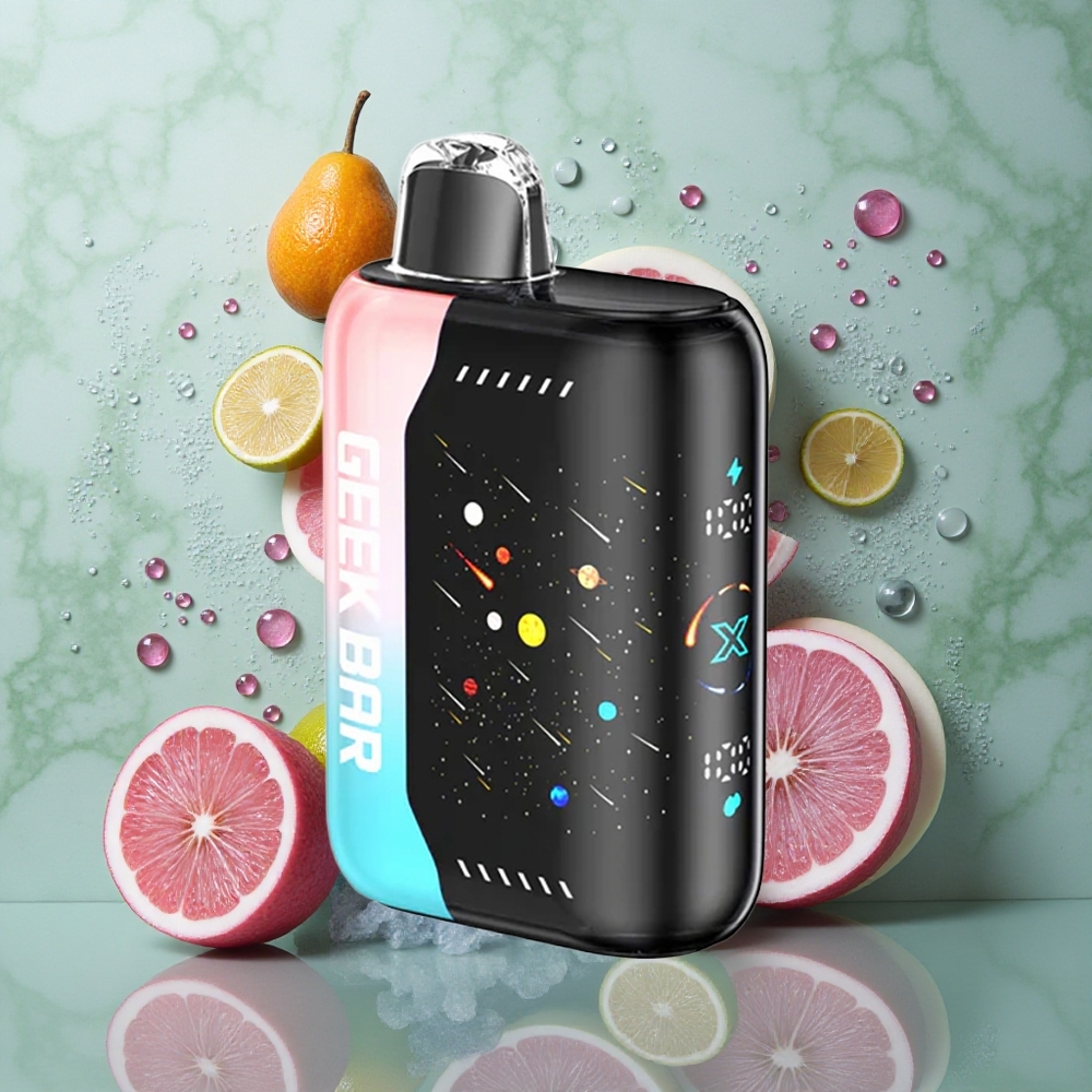 Meteor Editie GEEK BAR Pulse X 25000 Puffs 18mL Voorgevulde E-Liquid 3D Gebogen Indicator Scherm Nederland groothandel