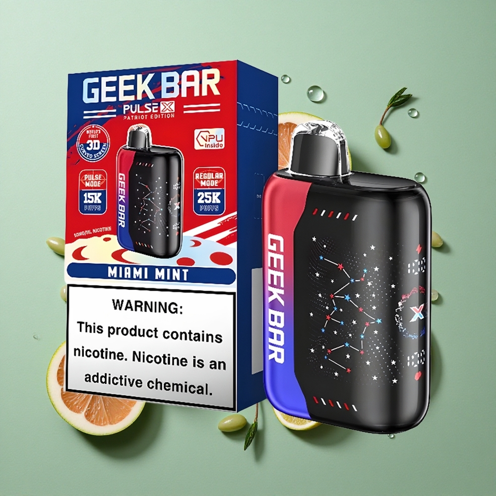 Patriottische Editie GEEK BAR Pulse X 25000 Puffs 18mL Pre-gevulde E-Liquid 3D Gebogen Indicatiescherm Nederland groothandel