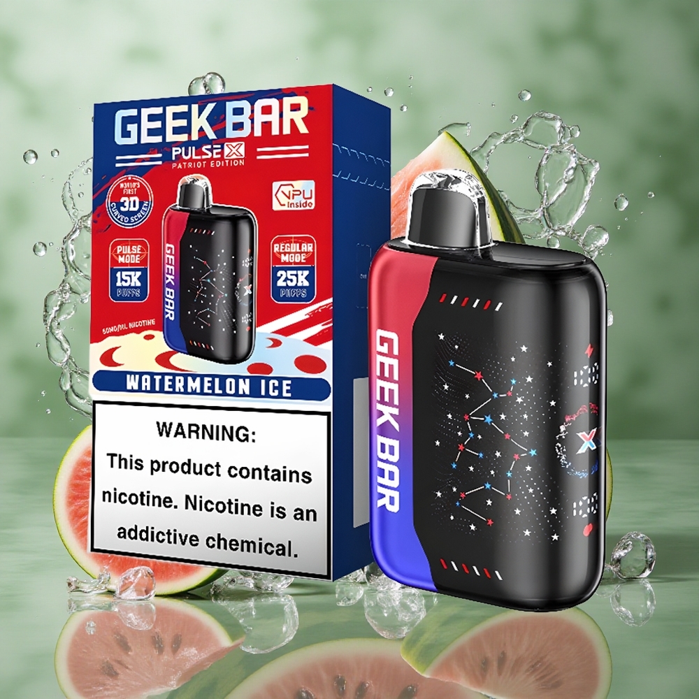 Patriottische Editie GEEK BAR Pulse X 25000 Puffs 18mL Pre-gevulde E-Liquid 3D Gebogen Indicatiescherm Nederland groothandel