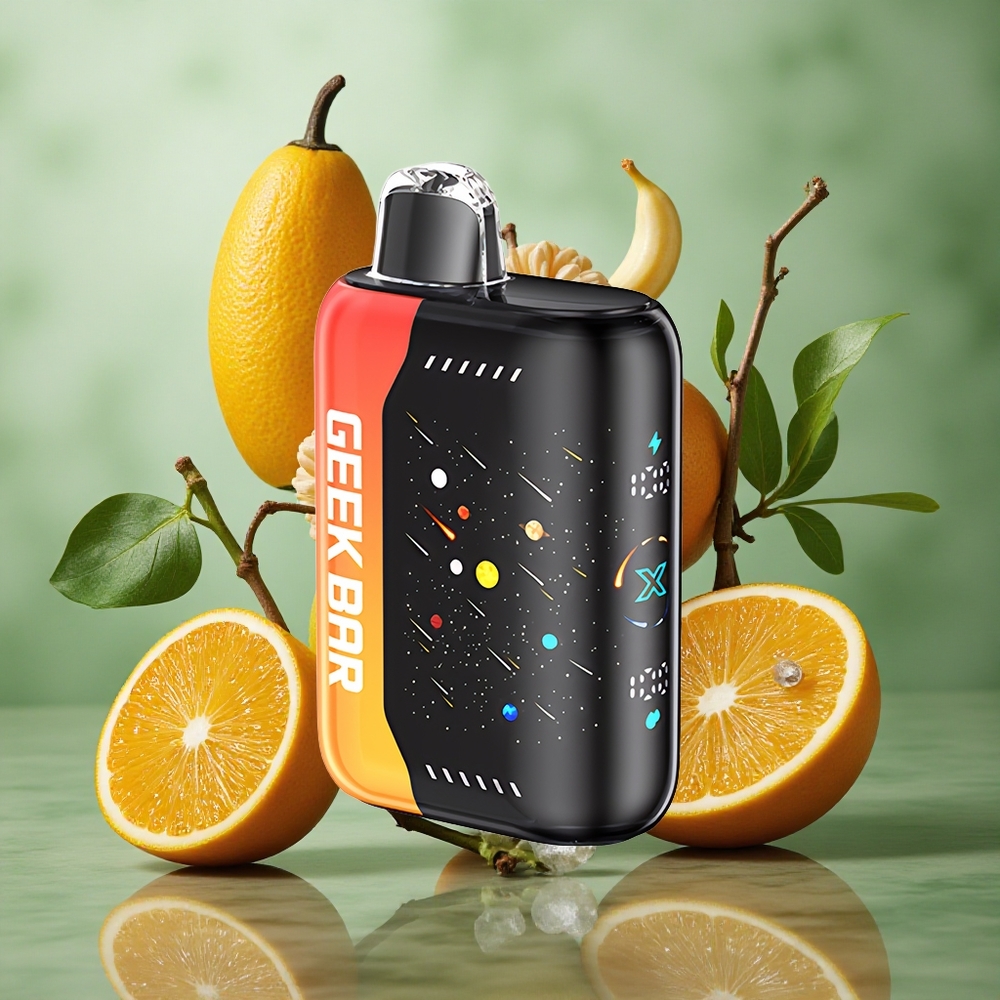 Oranje Draak GEEK BAR Pulse X 42K Trekken Meteor Editie Dubbele Mesh Spoel Nederland groothandel