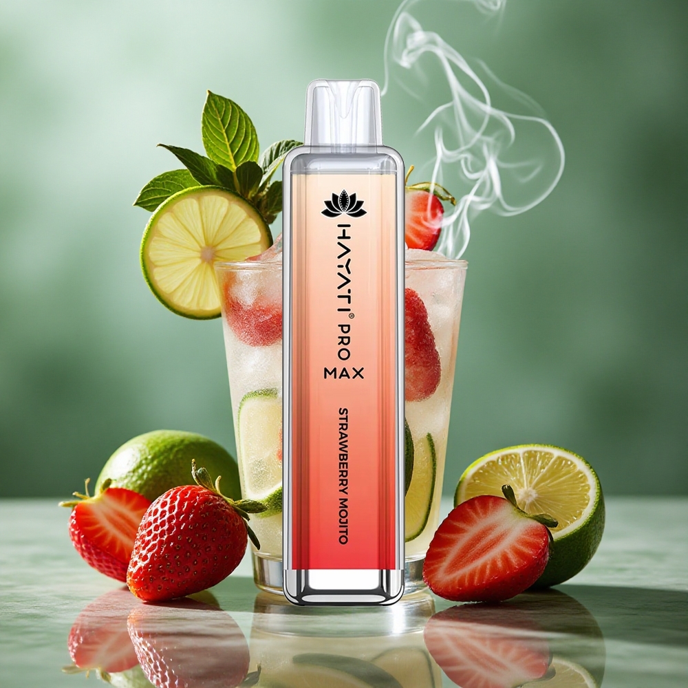 Aardbei Mojito Hayati Pro Max 4000 Puffs Oplaadbare Accu Nederland groothandel