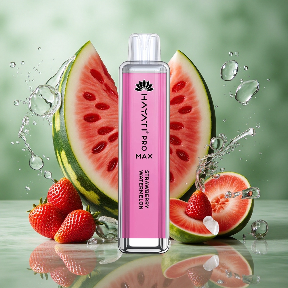 Aardbei Watermeloen Hayati Pro Max 4000 Puffs Oplaadbare batterij Kristal uiterlijk Nederland groothandel