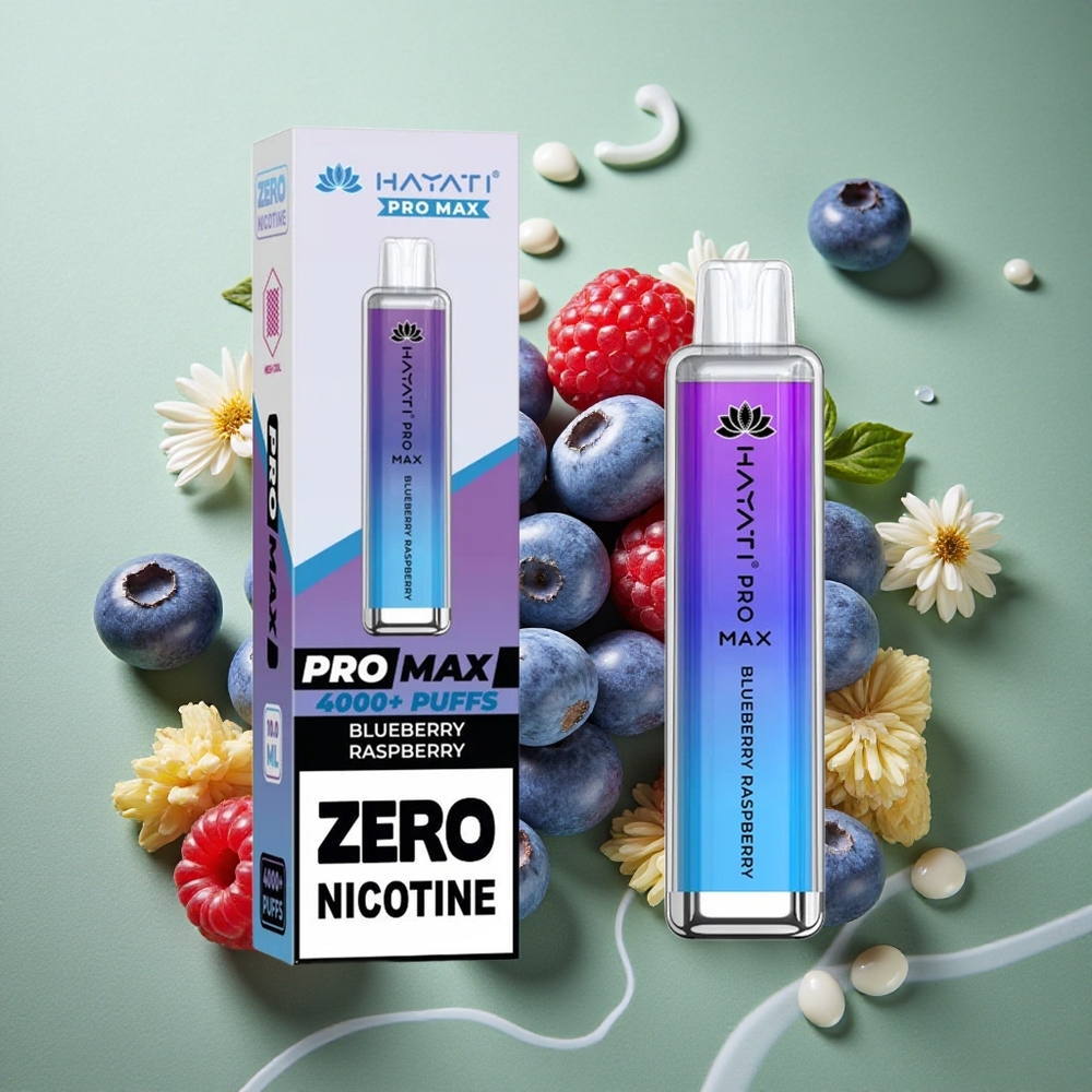 Blauwe Bes Framboos Hayati Pro Max 4000 Puffs Oplaadbare Batterij Nederland groothandel