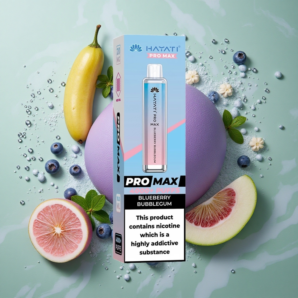 Blauwe Bubbelgom Hayati Pro Max 4000 Puffs Oplaadbare Accu Nederland groothandel