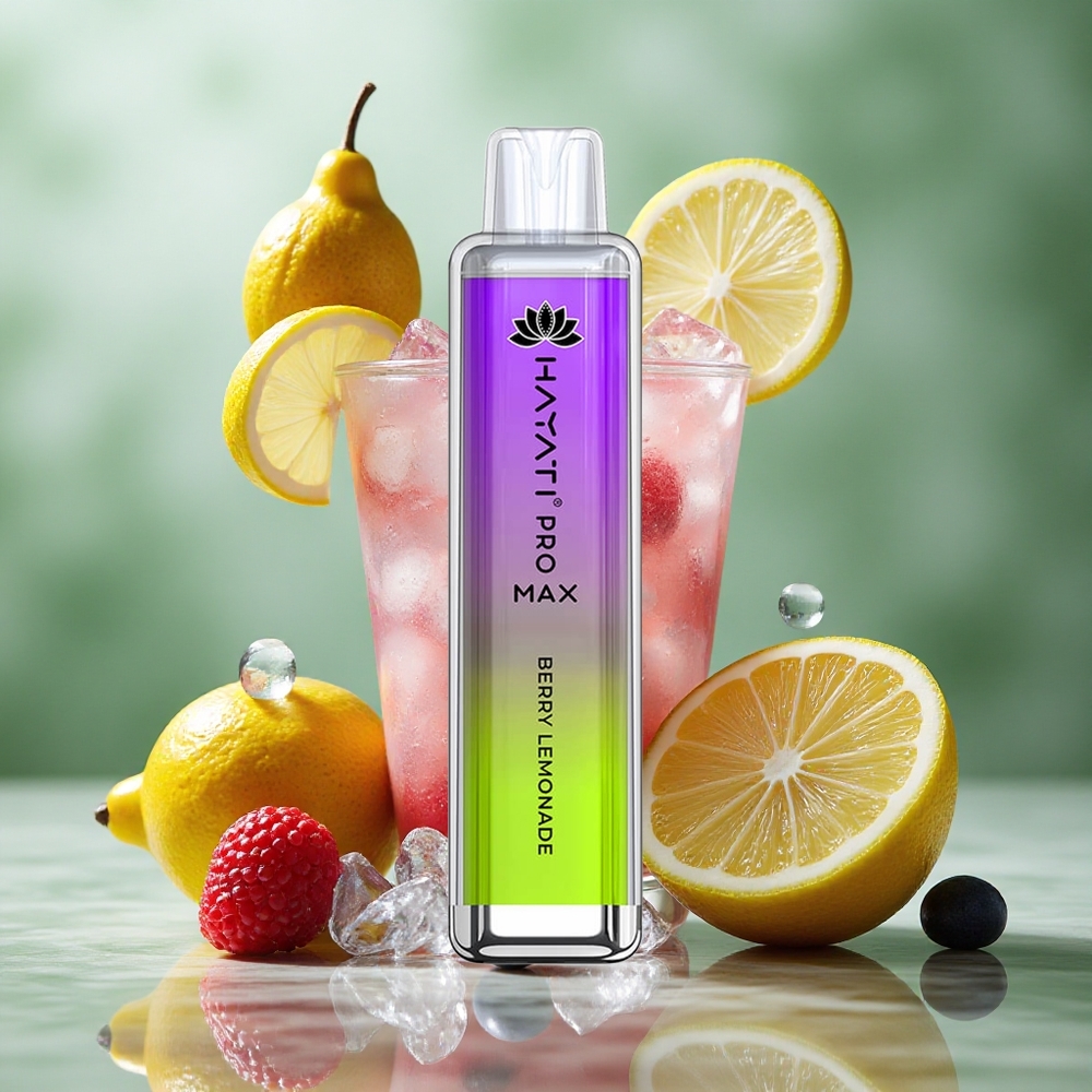 Bosbes Citroen Hayati Pro Max 4000 Puffs Oplaadbare Accu Crystal Nederland groothandel