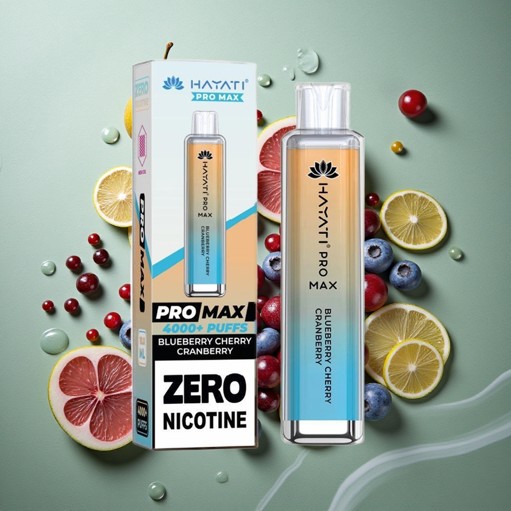 Bosbes Kers Hayati Pro Max 4000 Puffs Oplaadbare Accu Nederland groothandel