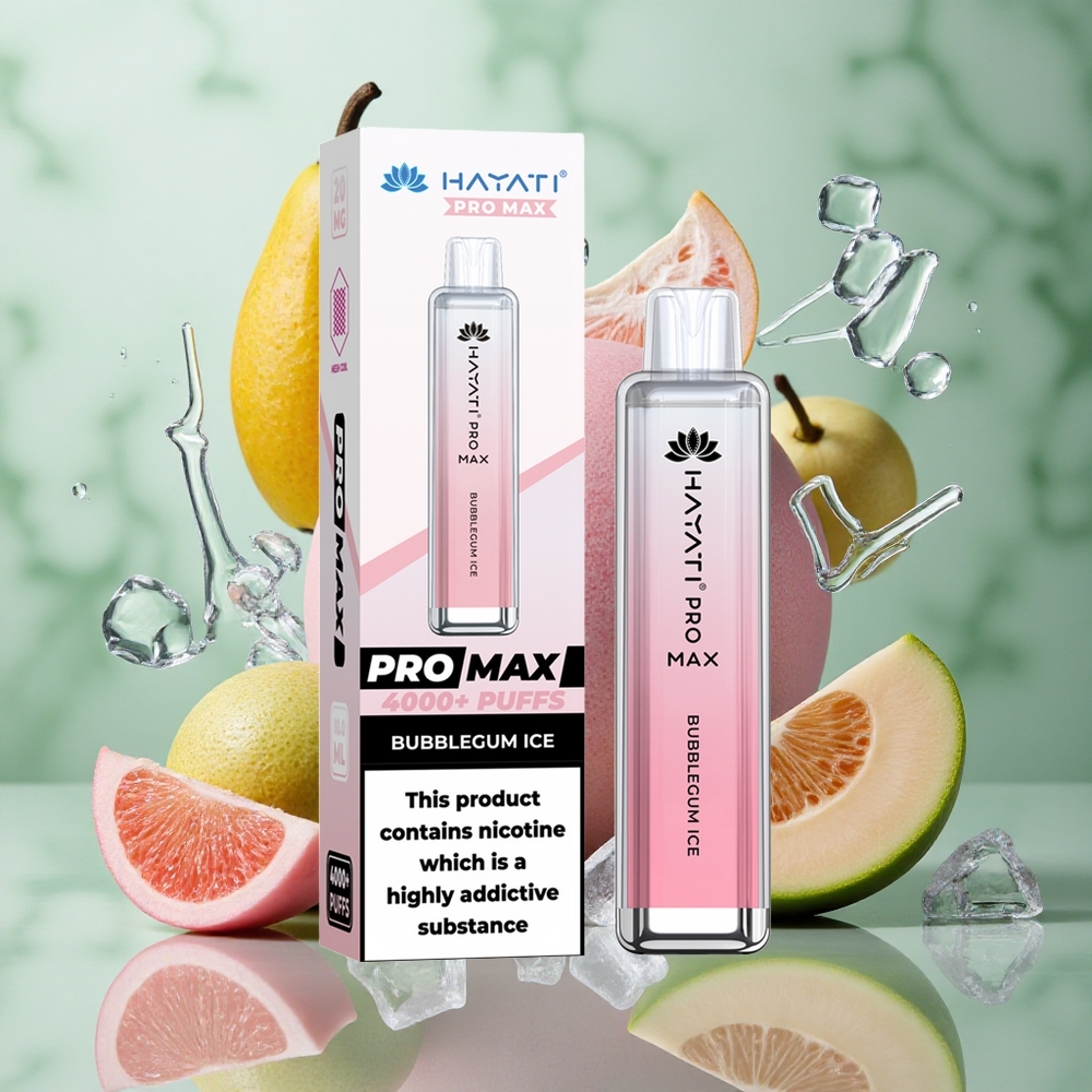 Bubblegum IJs Hayati Pro Max 4000 Puffs Oplaadbare Accu TPD-Compliance Nederland groothandel