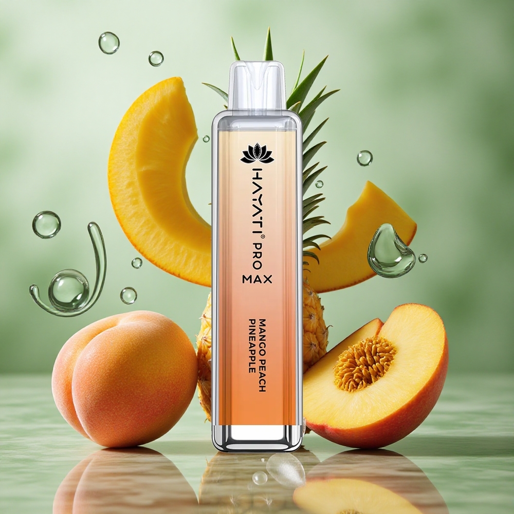 Mango Perzik Ananas Hayati Pro Max 4000 Puffs Oplaadbare Accu Dual 1.1 Ohm Mesh Coil Nederland groothandel