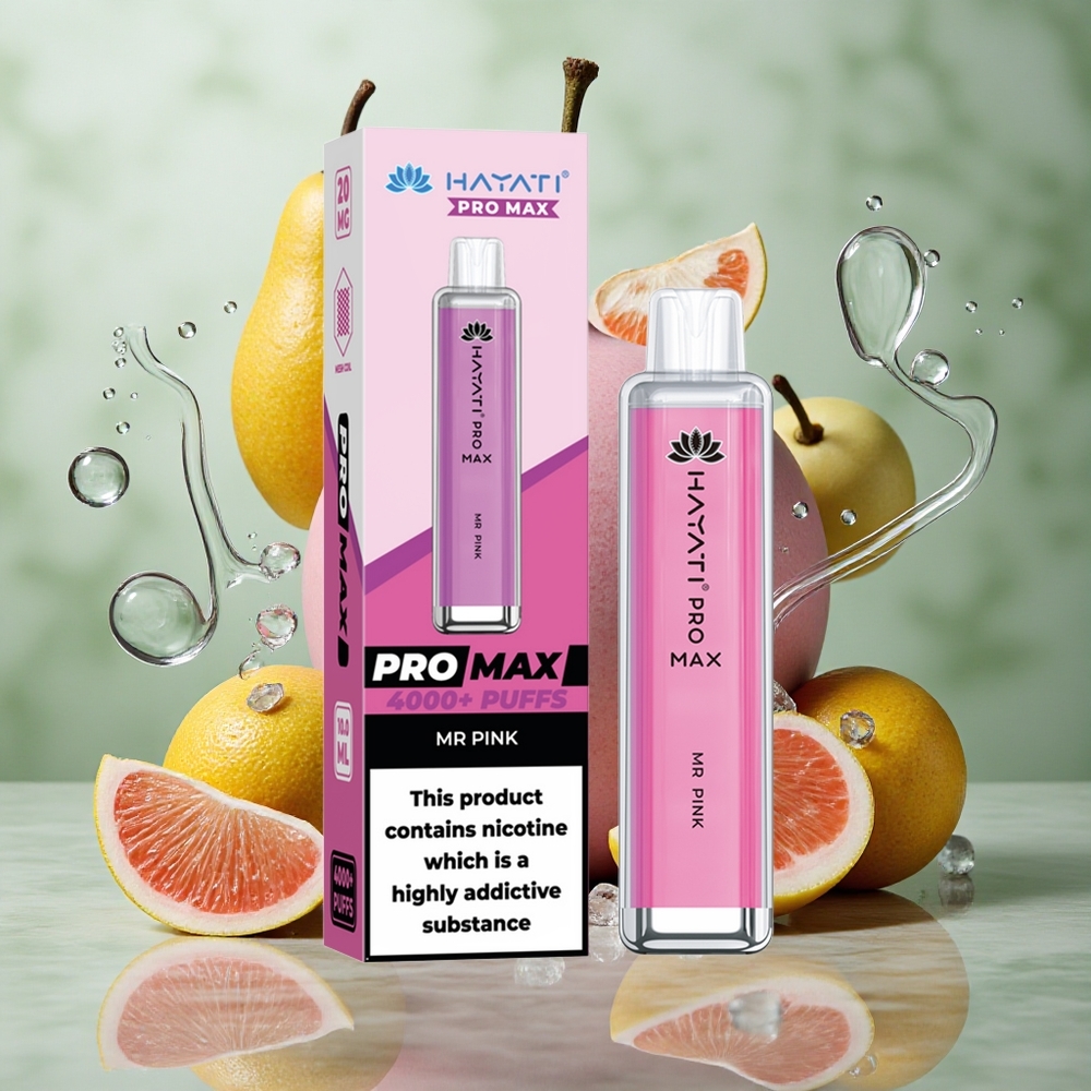Roze Hayati Pro Max 4000 Puffs Oplaadbare Batterij Nederland groothandel