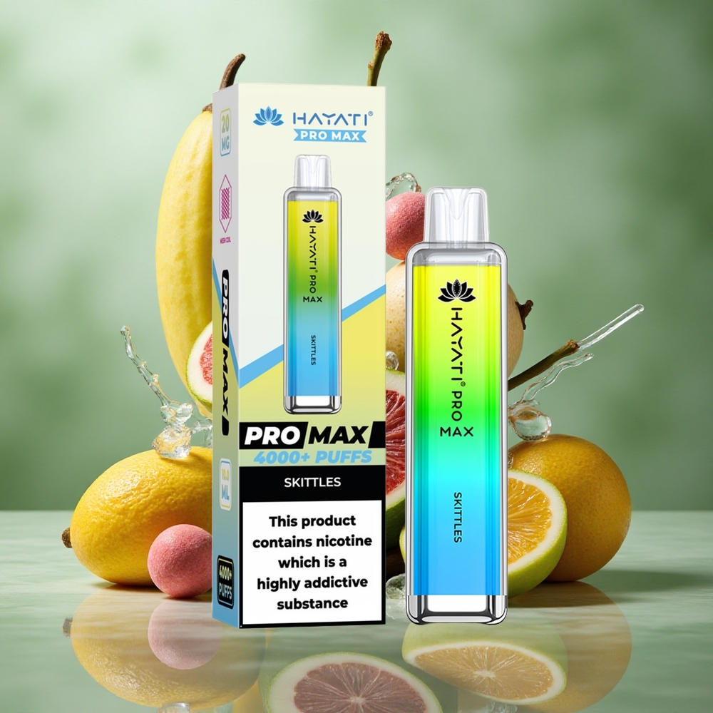 Skittles Smaken Hayati Pro Max 4000 Puffs Oplaadbare Batterij Nederland groothandel