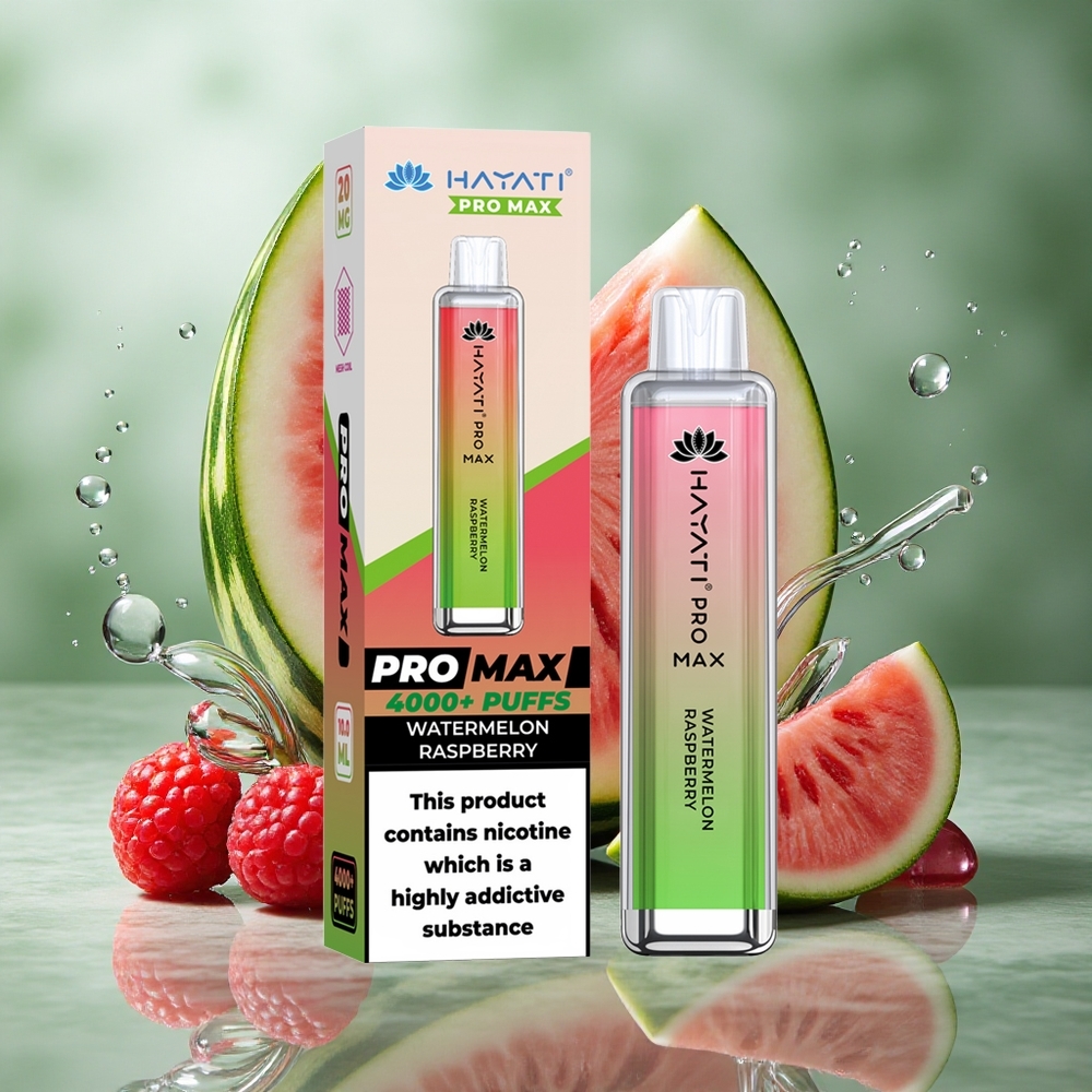 Watermelon Framboos Hayati Pro Max 4000 Puffs Oplaadbare Accu Nederland groothandel