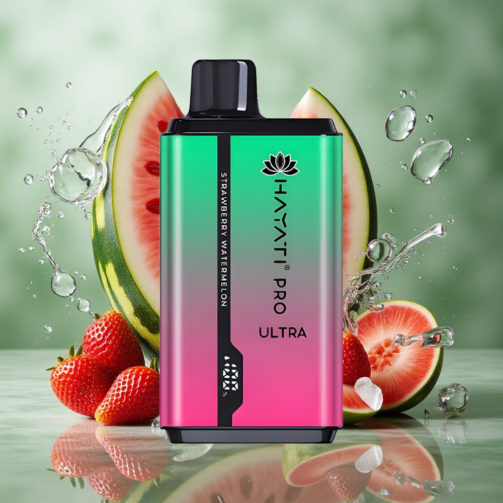 Aardbei Watermeloen Hayati Pro Ultra 15000 Puffs 2 12ml Nederland groothandel