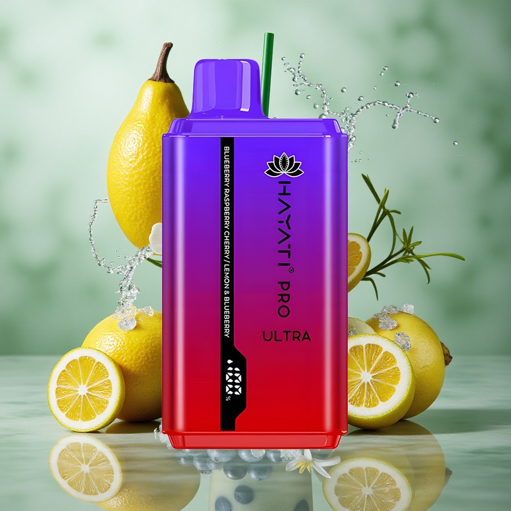 Blauwe Bes Framboos Kers Hayati Pro Ultra 15000 Puffs 2 12ml E-Liquid 2% Nicotine Nederland groothandel