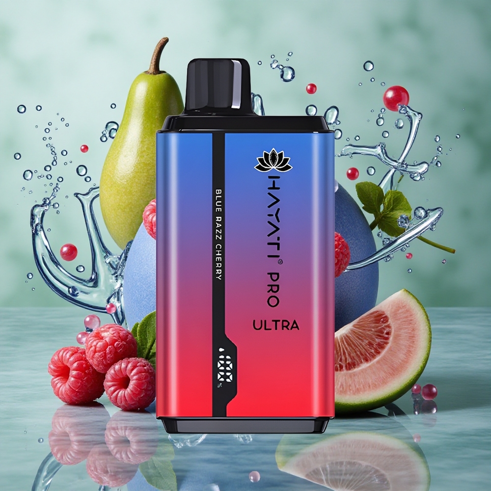 Blauwe Razz Kers Hayati Pro Ultra 15000 Peuken 850mAh Nederland groothandel