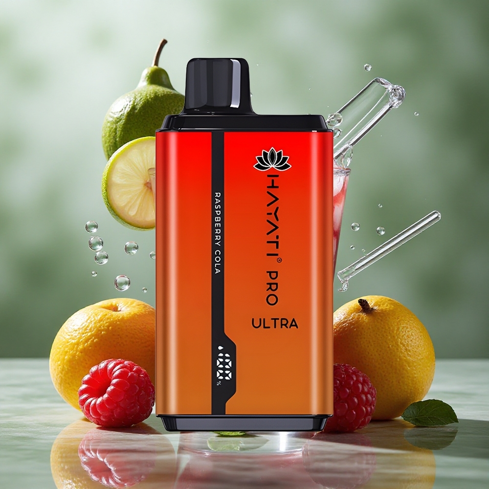 Framboos Cola Hayati Pro Ultra 15000 Peuken 850mAh Nederland groothandel