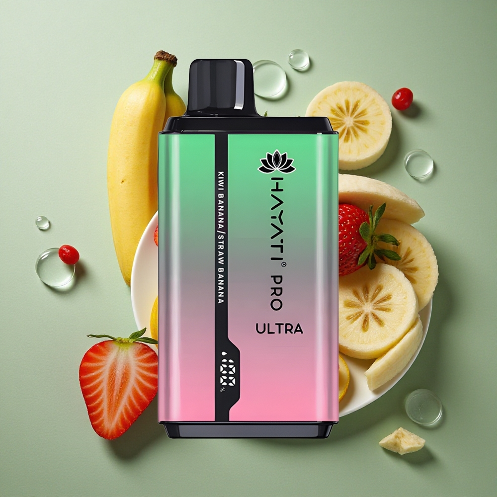 Kiwi Banaan Hayati Pro Ultra 15000 Puffs 2 12ml Nederland groothandel