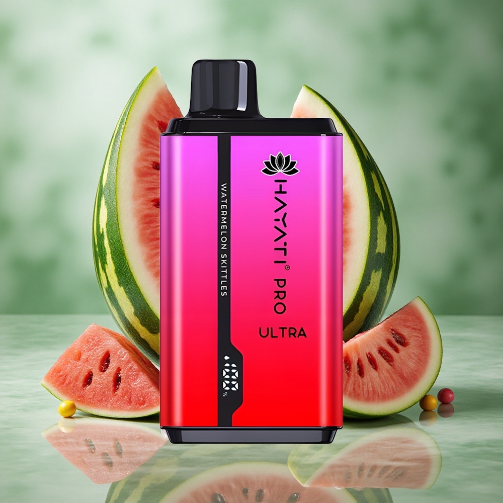 Watermelon Skittles Smaak Hayati Pro Ultra 15000 Pufs 2 12ml Vloeistofcapaciteit Nederland groothandel