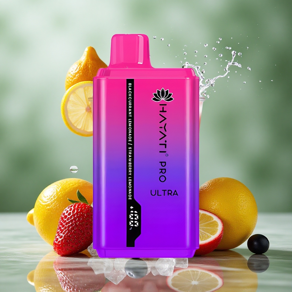 Zwarte bes citroen limonade aardbei citroen limonade Hayati Pro Ultra 15000 Puffs 2 12ml Nederland groothandel