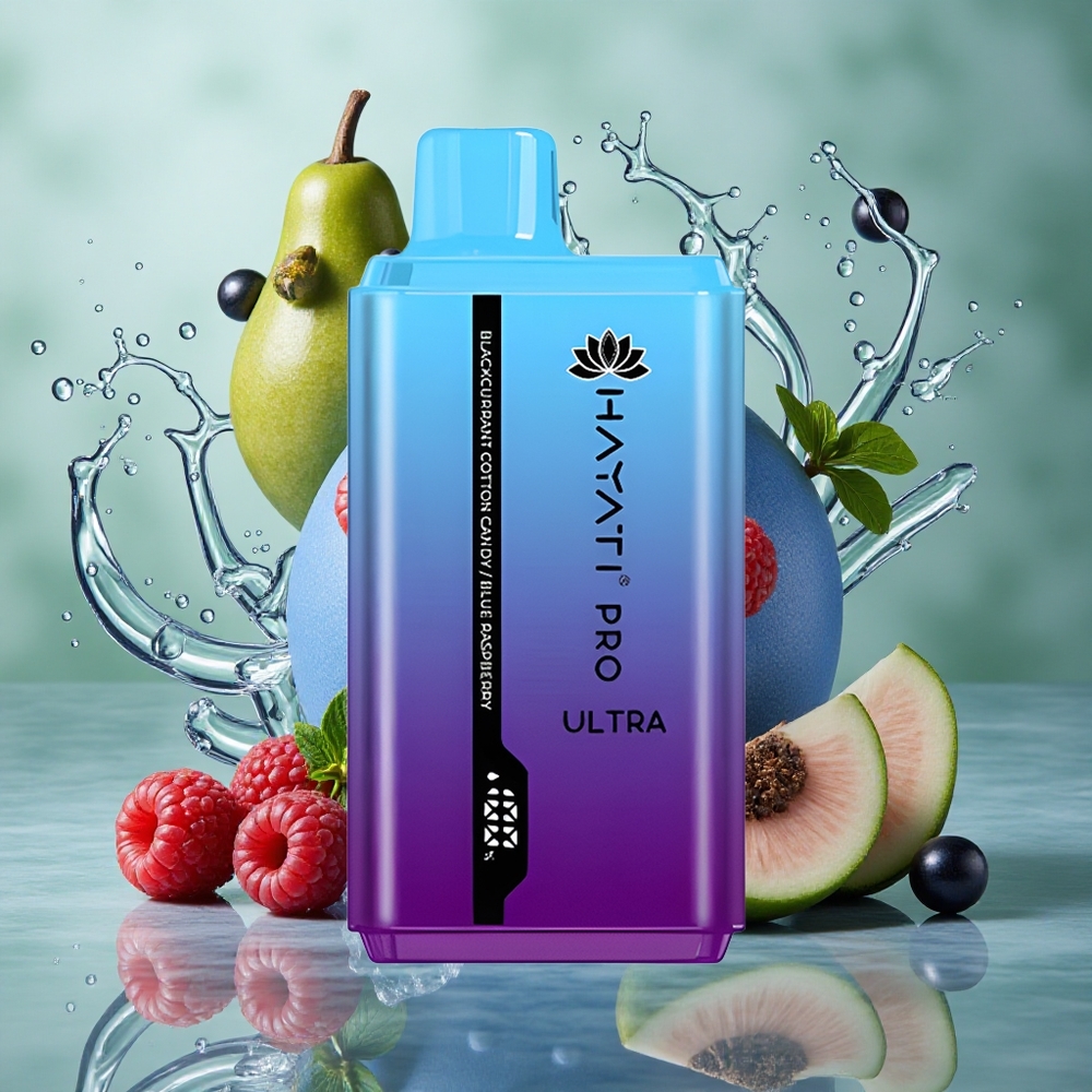 Zwarte bes suikerspin Hayati Pro Ultra 15000 Puffs 850mAh batterij Nederland groothandel