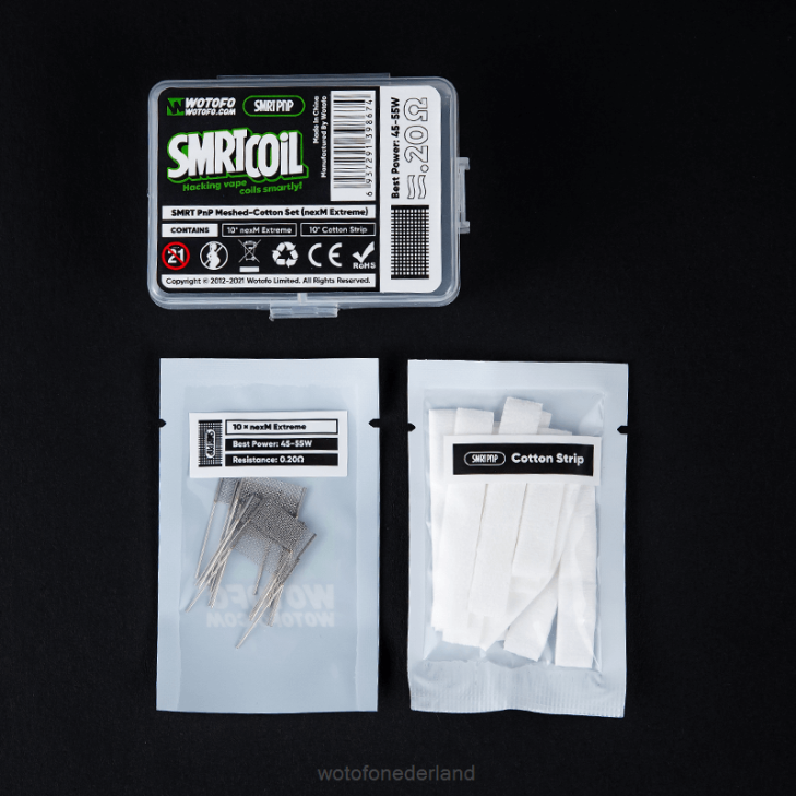 Wotofo E-Cigarette - Wotofo SMRT pnp mesh-katoenen set Nexmesh-turbo DV0P339