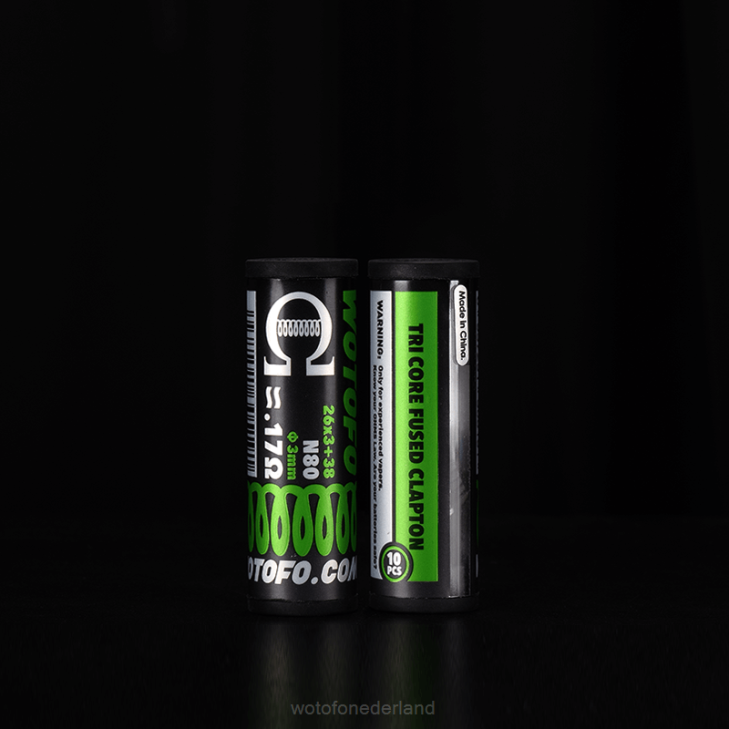 Wotofo Shop - Wotofo voorgebouwde spoelen tri core gesmolten clapton 10st DV0P328
