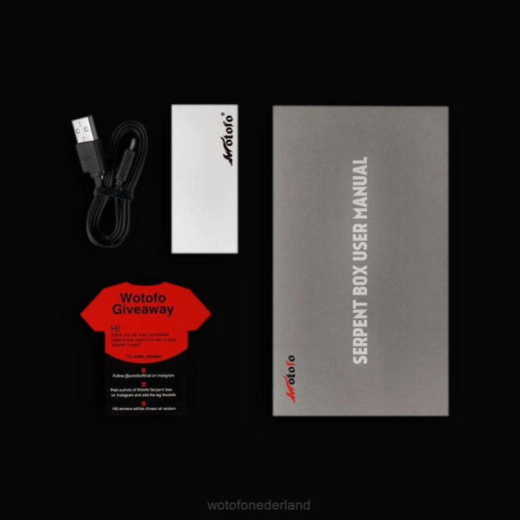 Wotofo Shop - Wotofo SERPENT 50W box-mod zilver DV0P128